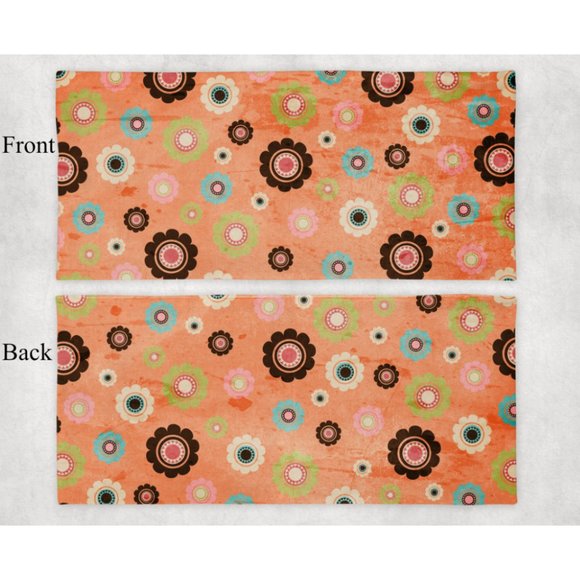 Hand Crafted Accessories - Women's Orange Lime Teal Green Design Custom Yoga Fitness Sporty Headband